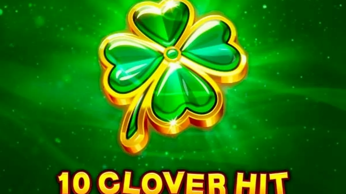 Interface do jogo 10 Clover Hit com símbolos de frutas e trevos